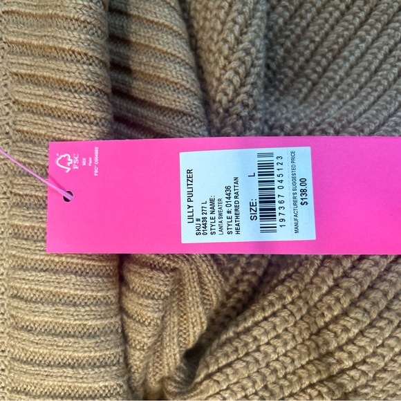 NWT Lilly Pulitzer Lanta Ribbed Sweater size Large - Picture 7 of 8
